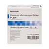 McKesson Premium Microscope Slides, Plain, Float Glass, Beveled Edges, 25 mm x 75 mm x 1 mm, 72 Count