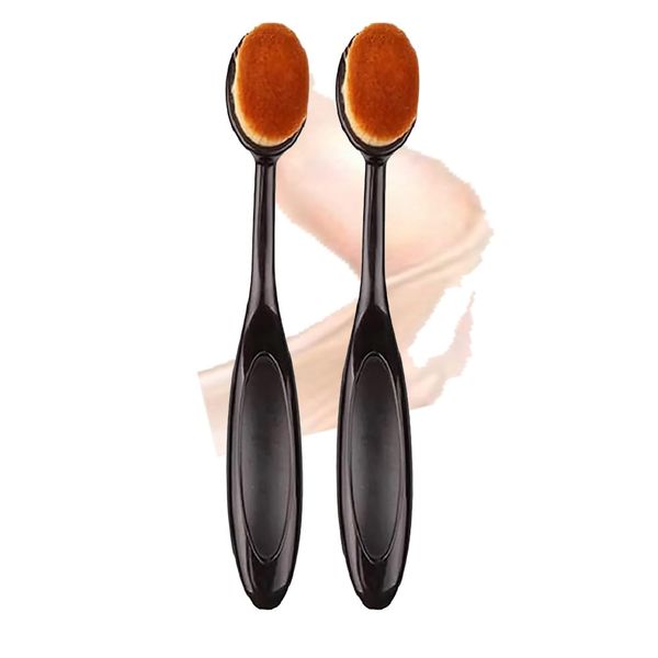 2 PC Pennello Per Fondotinta Magic Make-Up Brush No Powder, comodo Traceless Petal Makeup Brushes Fine Face Beauty Tool