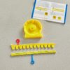 Learning Resources 24-Hour Number Line Clock Single Student Set, Yellow