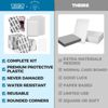 Ding Defend Card Shipping Kit Envelope Bubble Mailers - 110 4’’ x 6’’ Protectors