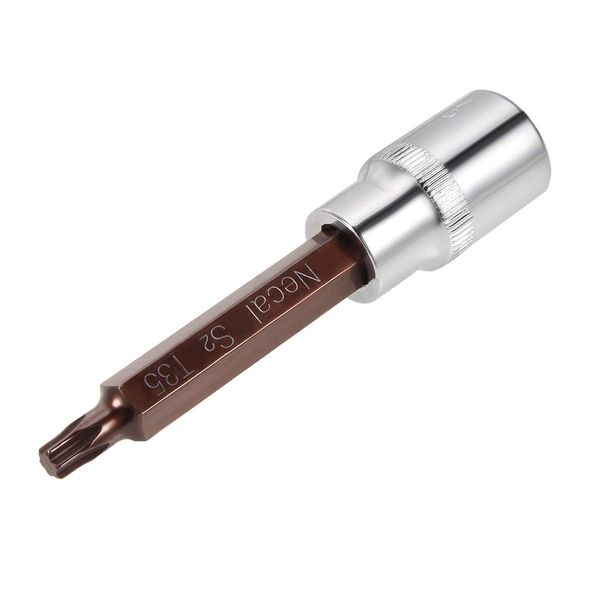 sourcing map 1/2-Inch Drive T35 Torx Bit Socket S2 Steel 100mm Length