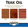 A67141-4PK Teak Oil Finish, Quart, 4 Pack