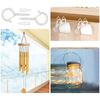 Dinghaole 8pcs Metal lamb's Eye Hooks Spring Button Hooks Q-Shaped Spring Hooks Screw Hooks Colour Light Hooks Hanging Hooks