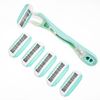 About Face Body Kai Complete 4-Blade Shaving System for Women; Minimizes Nicks & Cuts; Contains 9 Refill Cartridges & 2 Reusable Handles, 1 Count (Pack of 1)