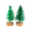Occasions Mini Frosted Christmas Trees 5cm pack 2