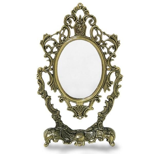 Italian Zamak Stand Mirror S Furniture Interior Mirror Tabletop Mirror Brass Antique European