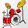 CafePress DRUM SET (4) Pint Glass, 16 oz. Drinking Glass
