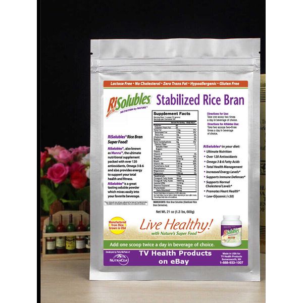 Stabilized Rice Bran by Patty McPeak aka Manna, Like Plain Rice N Shine or 24/7