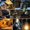 2PCS Solar Rechargeable Hooked Camping Light Solar Tent Lights Emergency Light