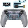 eXtremeRate RISE4 Plus MAX Back Paddles Kit with Clicky Trigger Stops & Rubberized Grip for PS5 Controller BDM-010 020, Remappable Back Buttons Kit for PS5 Controller - Clea Gray - NO Controller