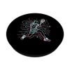 Tennis Player Racket Sports PopSockets mit austauschbarem PopGrip