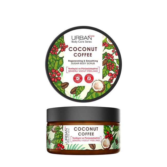 URBAN Care Coconut Coffee Yenileyici Ve Pürüzsüzleştirici Vücut Peelingi 200 ml- Vegan