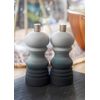 MasterClass Pepper Mill or Salt Grinder with Interchangeable Cap, Plastic, Grey Ombré, 12 cm