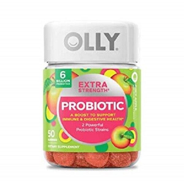Olly Extra Strength Probiotic Juicy Apple Gummies