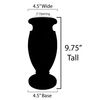 OPTIMUM Memorial Cemetery Flower Vase - Plastic (Pink Granite) with Metal Ground Spike, Grave Marker, Decorations for Gravesite, Headstone Flowers Holder, Garden Lawn & Yard