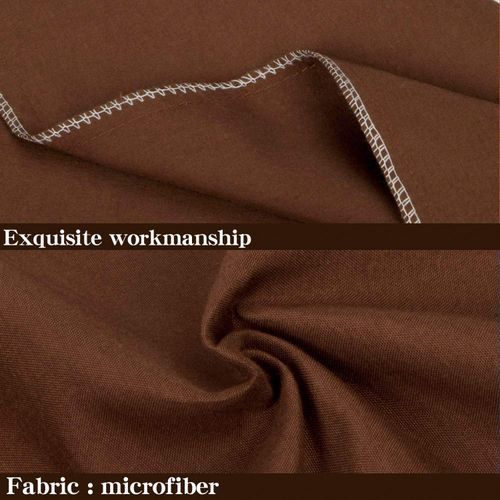 NTBAY King Pillowcase Set - 2 Pack Brushed Microfiber 20x36 Pillowcases - Soft, Wrinkle-Free, Fade-Resistant, Stain-Resistant, Brown Pillowcases with Envelope Closure - 20x36 Inches, Brown