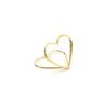 10 Pack Elegant Place Card Holders, Wedding Table Decoration - Hearts (Gold)
