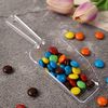 6 pcs Clear Disposable Candy Scoops - Dessert Table Candy Buffet Serving Spoons Wedding Party Supplies