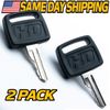 (2 Pack) Starter Ignition Switch Key fits John Deere TCA22740 TCA15075 AM101561