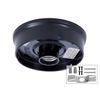 B&P Lamp® 4 Inch Fitter Wired Flush Mount Ceiling Fixture, Black
