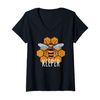 Womens BEE KEEPER Beekeeper Funny Bees Meme V-Neck T-Shirt