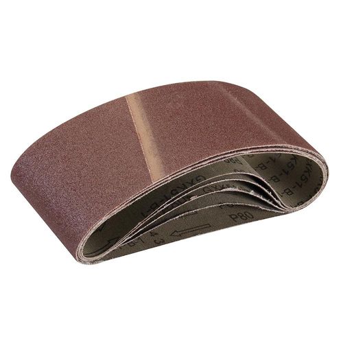 Silverline 862553 Sanding Belts 75 x 457 mm 5pk 80 Grit