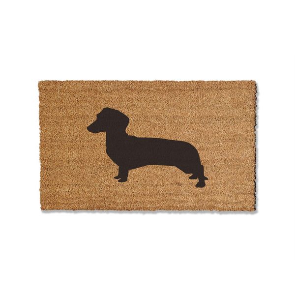 Dachshund Coir Doormat 18x30 inches