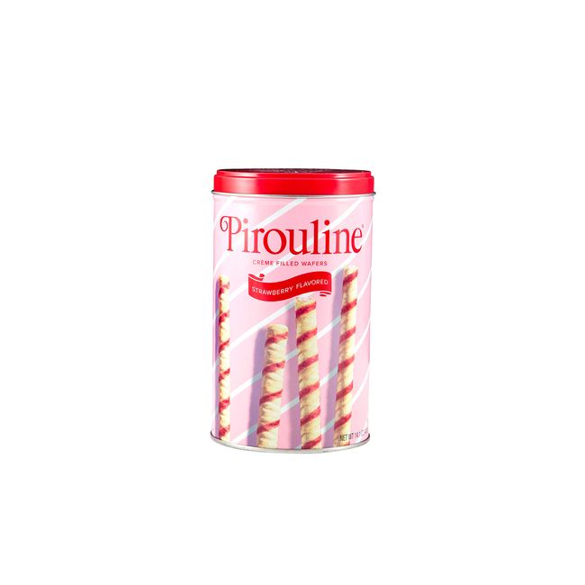 Pirouline Rolled Wafers, Strawberry, 14 oz (Pack of 6)