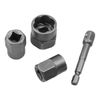 Tiardey 14Pcs Impact Bolt Nut Remover Set Nut Extractor Socket Remover with Hex Adapter Extraction Socket Set for Removing Bolts and Nuts