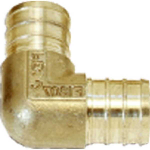 SharkBite UC256LFA10 Insert Pipe Elbow, Lead Free, 3/4 In. Brass Barb, 10-Pk. -