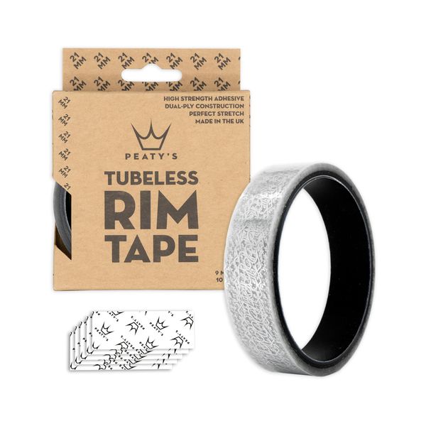 Peaty's Rim Job - Super High Tensile Bicycle Rim Tape - Single 9 Metre Roll (21mm Wide) Black