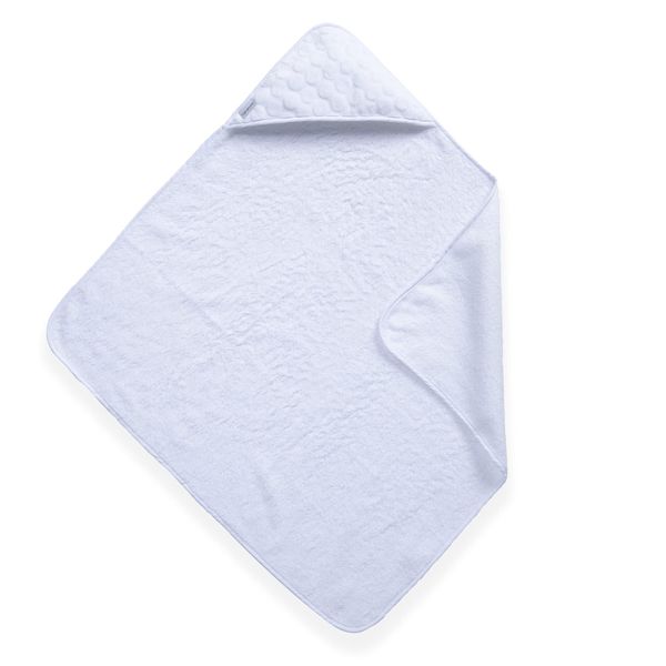 Clair de Lune | Marshmallow Hooded baby bath towel | 75 x 75 cm White | For Bath time | Super Soft Cotton/Terry Towelling |