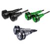 Motorcycle Frame Crash Pads Engine Case Sliders Falling Protector Compatible with Ninja 650 Ninja650 (Green)
