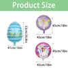 Oversized Easter Balloons 10 Pcs Easter Foil Helium Balloons for Kids, Easter Party Decorations Easter Bunny Rabbit Chick Easter Eggs Helium Balloons