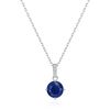 Philip Jones Sterling Silver Lapis Gemstone Necklace