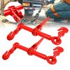 Ratchet Chain Binders 1/4'' - 5/16‘’ | 2 Pack Load Binder with 2 Grab Hooks