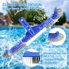 17" Pool Brushes for Cleaning Pool Walls Pool Brush Head with EZ Clip