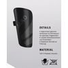 JAKO Unisex River Basic Shin Pads, Black, L