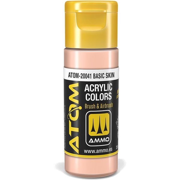 AMMO of Mig Jimenez S.L Atom: Basic Skin Acrylic Paint 20ml Bottle
