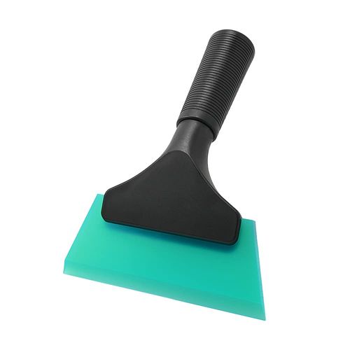 FOSHIO Tiffany Blue Shower Squeegee Drainer Mirror Glass Wiper Window Wiper with Non-slip Handle Silicone Spatula for Removing Water Deicing Snow Removal Car Home Kitchen Bath Mirror Window Glass