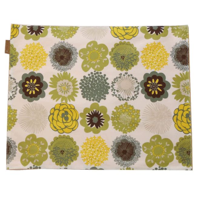 Vita Home Placemat, Scandinavian, Reversible, Green, W 16.9 x H 13.8 inches (43 x 35 cm), 100% Cotton, Made in Japan