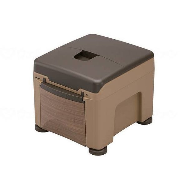 Panasonic Agefree Portable Toilet Lafine Cube/Wood Grain/Plastic Toilet Seat Wood Grain Plastic Toilet Seat PN L30401CH 471815 1098 13665 1 Unit (Cash on Delivery Not Available)