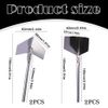4 Pcs Inside & Outside Corner Trowels, Stainless Steel Plastering Tools for Drywall Corner Shaping & Building Projects