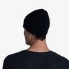 Buff Mens Beanie Midweight Merino Wool Hat, Solid Black, 6 5/8-7 3/8 EU