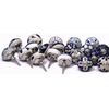 Indian 30 PC Blue White And Blue Vintage Cermic Knobs Drawer Pull Cupboard Door