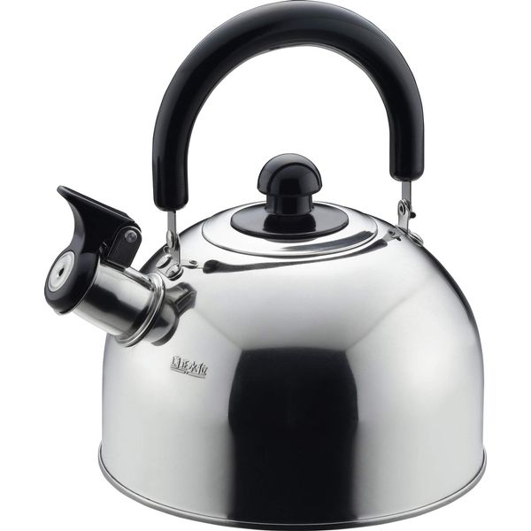 Tamahashi CH-22K Cheryl Stainless Steel Whistling Kettle, Induction Compatible, 0.7 gal (2.2 L)