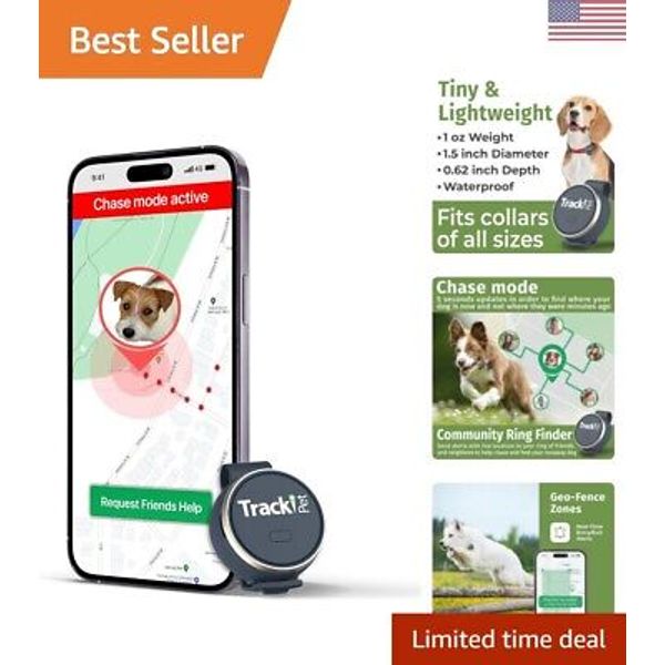 Pet GPS Tracker - Tiny & Light - Waterproof - Unlimited Distance - Worldwide