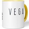 JUNIWORDS Tasse, Vegan, Wähle Farbe, Gelb