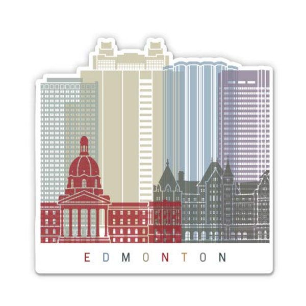 Squiddy Edmonton Canada - Vinyl Sticker (8" high)