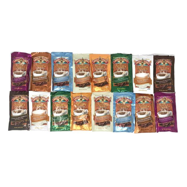 Land O Lakes Classics Hot Chocolate Variety Bundle, 16 Packets